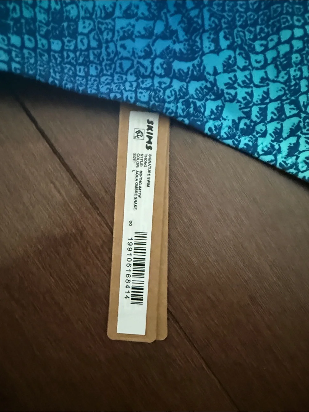 Blue Green Snakeprint Bikini Set - Picture 4 of 5